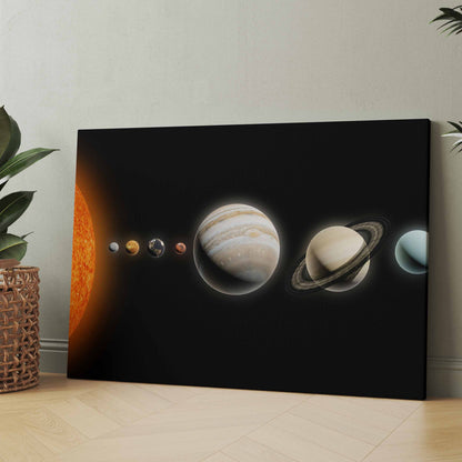 Planeten des Sonnensystems - Poster oder Leinwand
