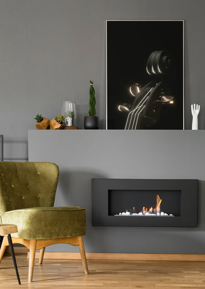 Black Guitar - Poster oder Leinwand