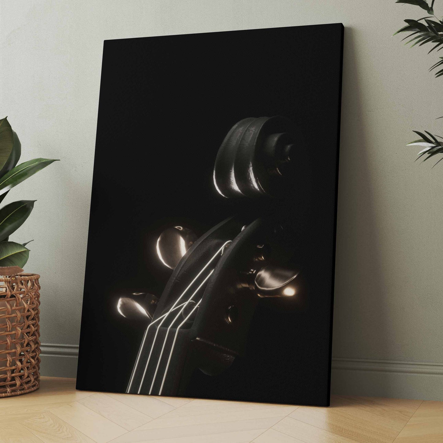 Black Guitar - Poster oder Leinwand