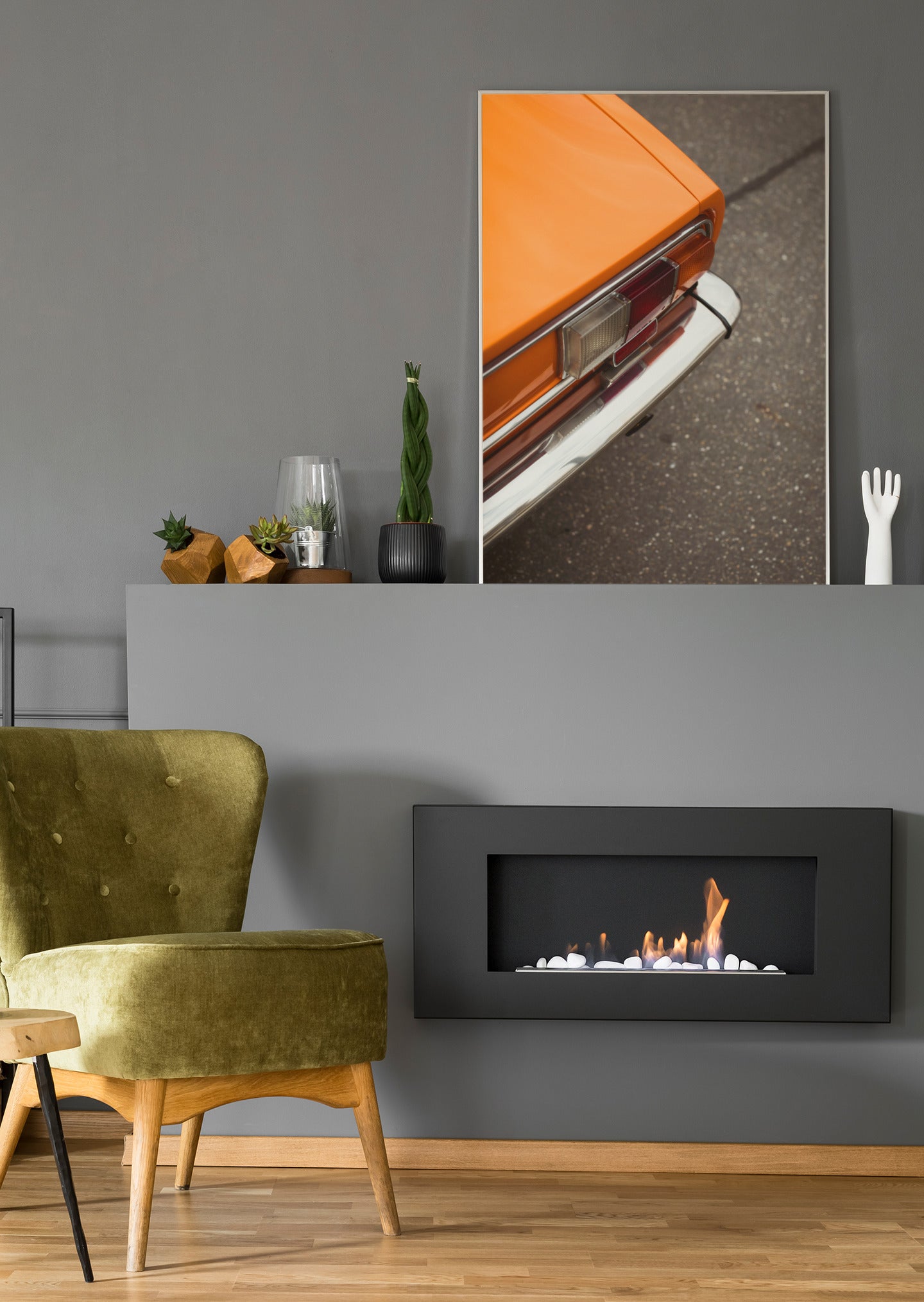 Oldtimer Orange - Poster oder Leinwand