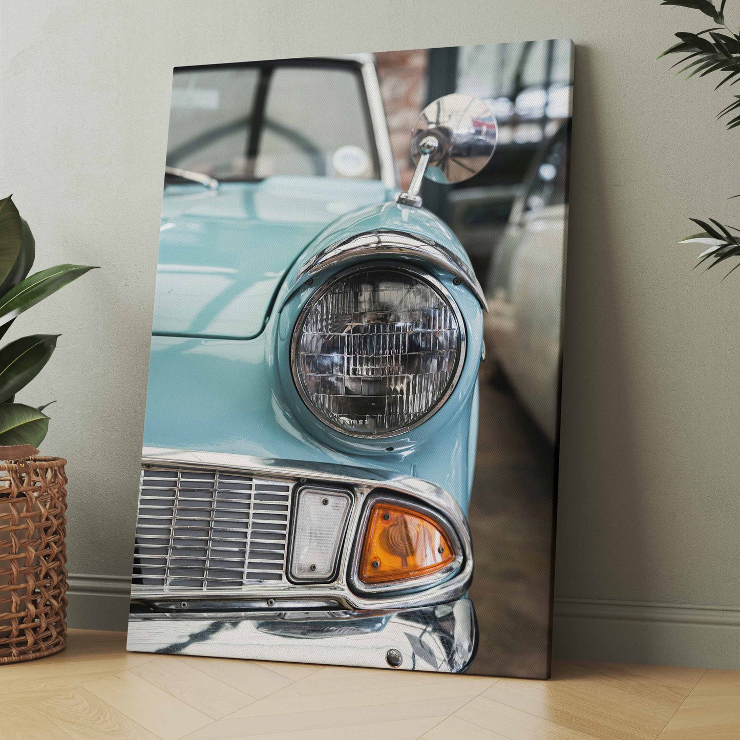 Lightblue Oldtimer - Poster oder Leinwand