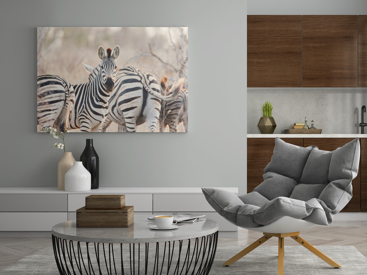 Zebras - Poster oder Leinwand