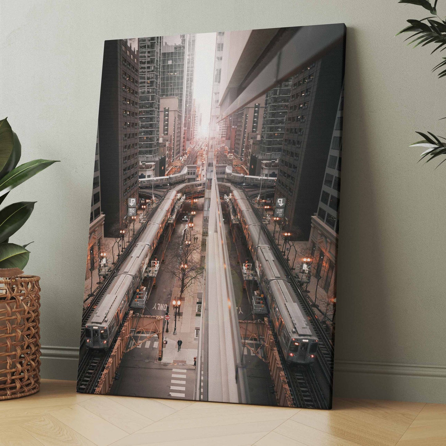 Chicago Train - Poster oder Leinwand