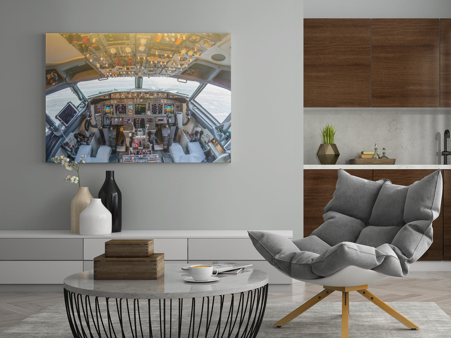 Cockpit - Poster oder Leinwand