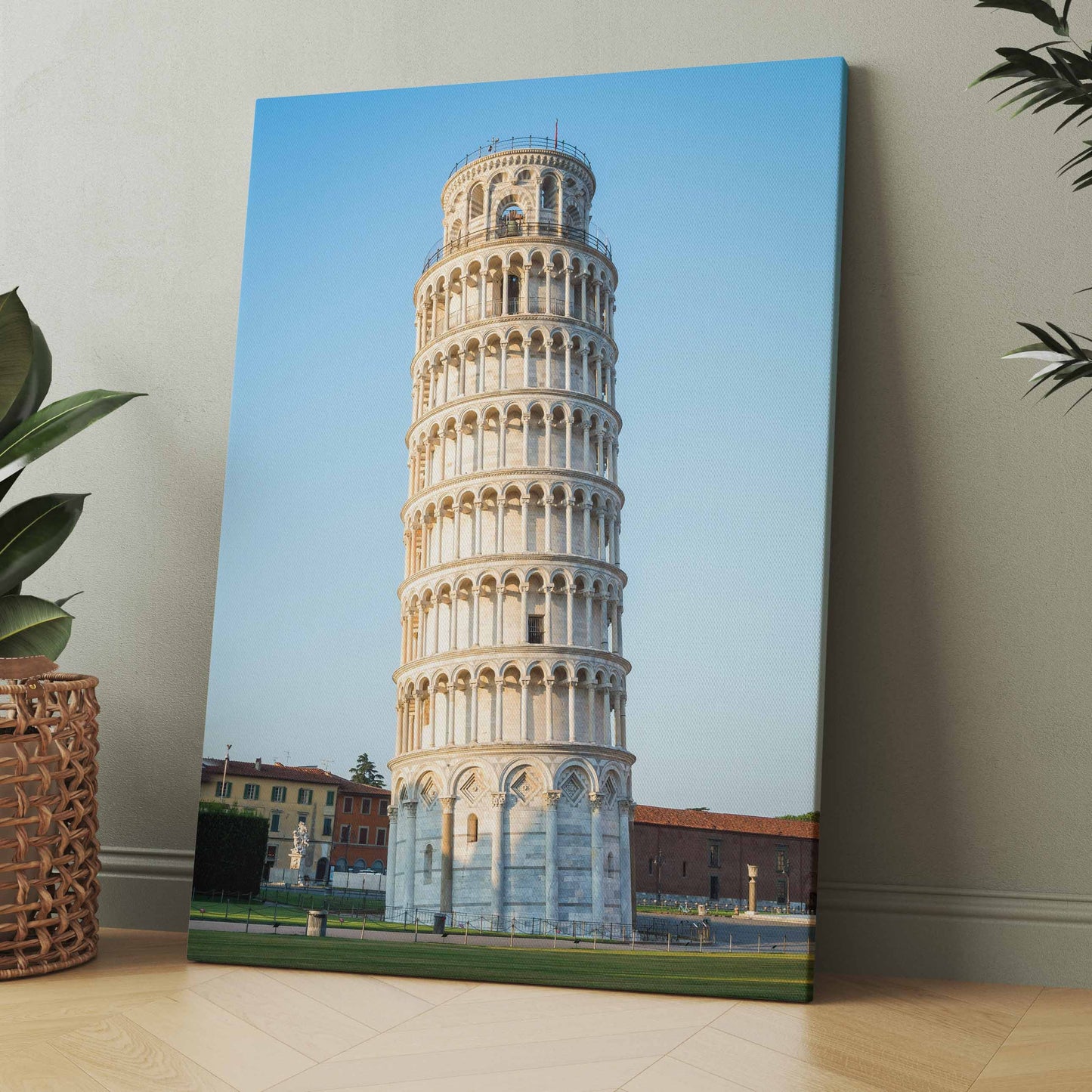 Schiefer Turm von Pisa - Poster oder Leinwand