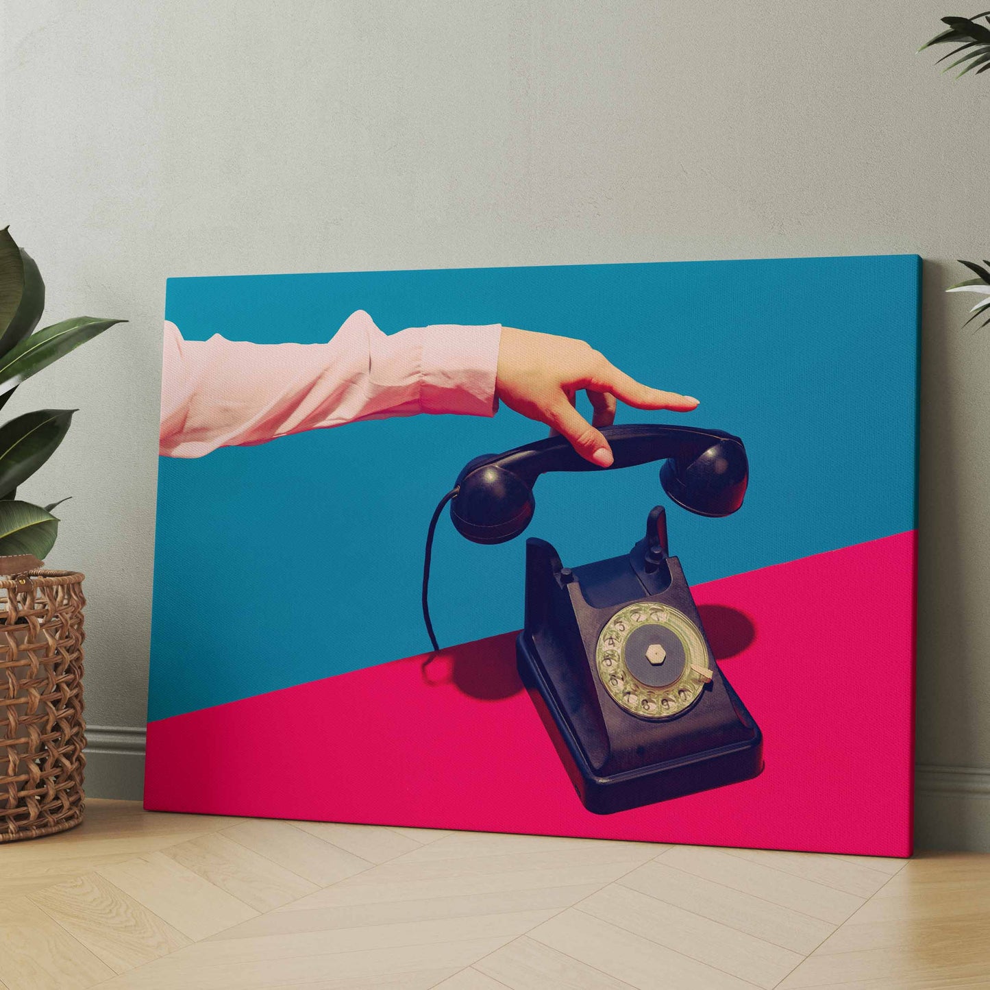 Vintage Telephone - Poster oder Leinwand