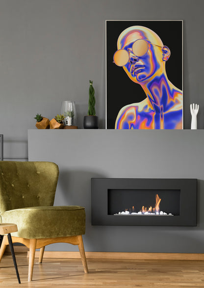 Fluid Men - Poster oder Leinwand