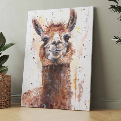 Lama Pastel - Poster oder Leinwand