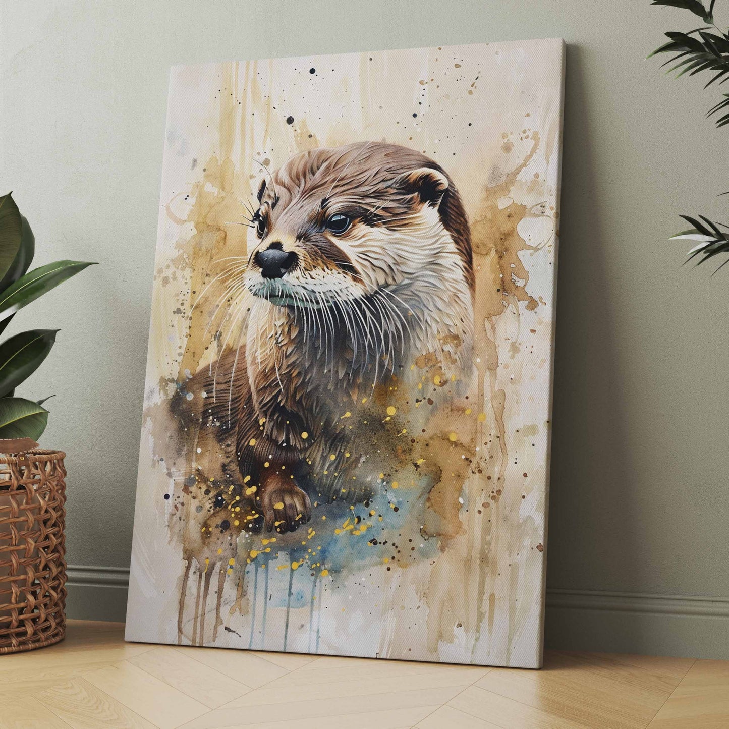 Otter Pastel - Poster oder Leinwand