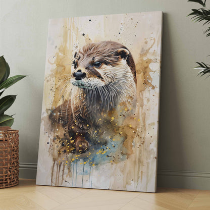 Otter Pastel - Poster oder Leinwand
