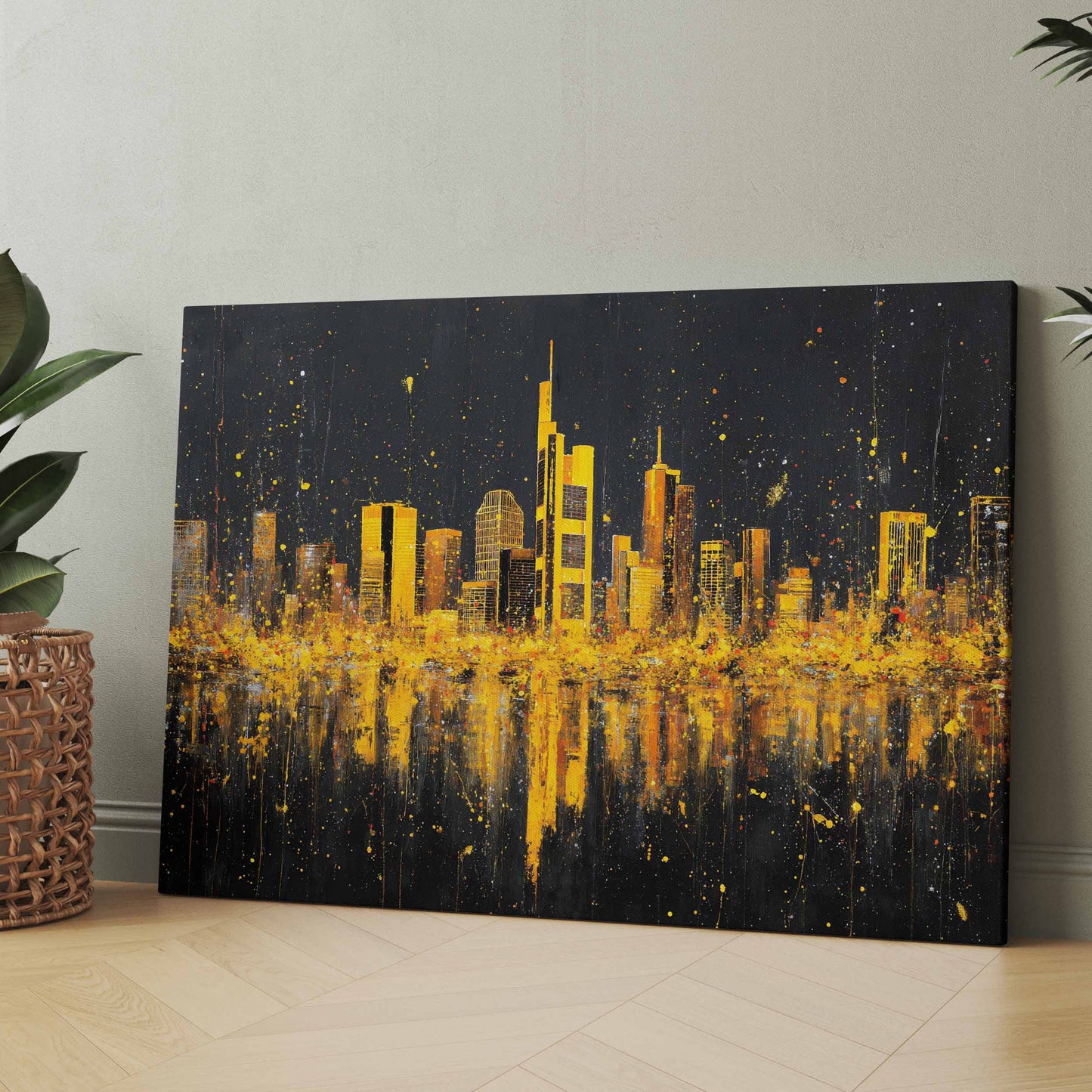 Frankfurt City Skyline - Poster oder Leinwand