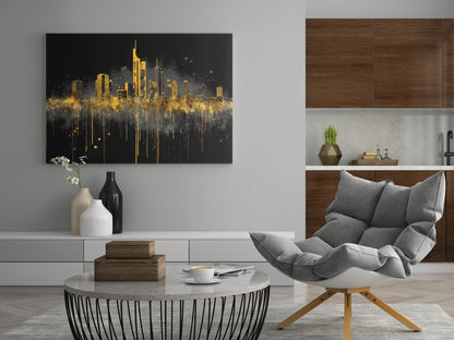 Frankfurter Skyline Mainhattan - Poster oder Leinwand