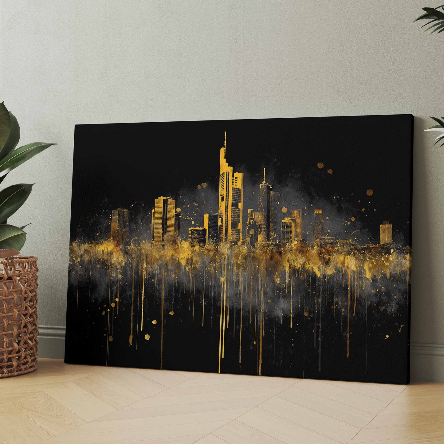 Frankfurter Skyline Mainhattan - Poster oder Leinwand