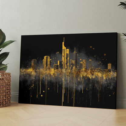 Frankfurter Skyline Mainhattan - Poster oder Leinwand