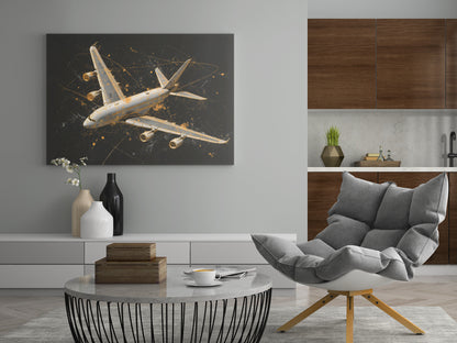 Flugzeug A380 Doppeldecker - Poster oder Leinwand