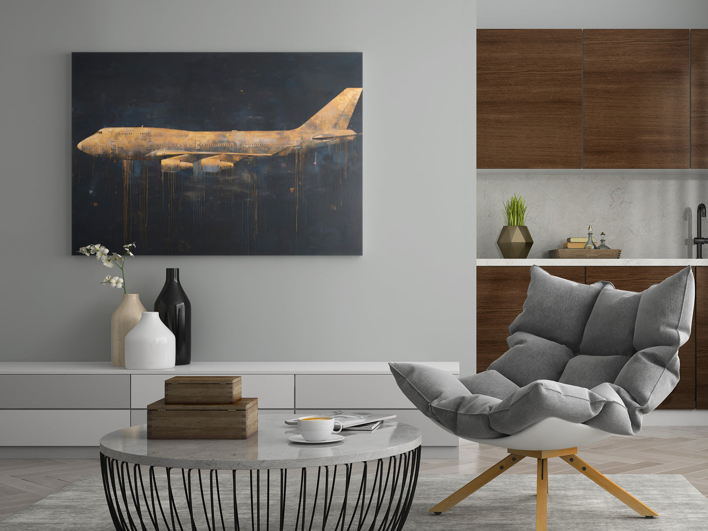 Königin der Lüfte - Flugzeug - Poster oder Leinwand