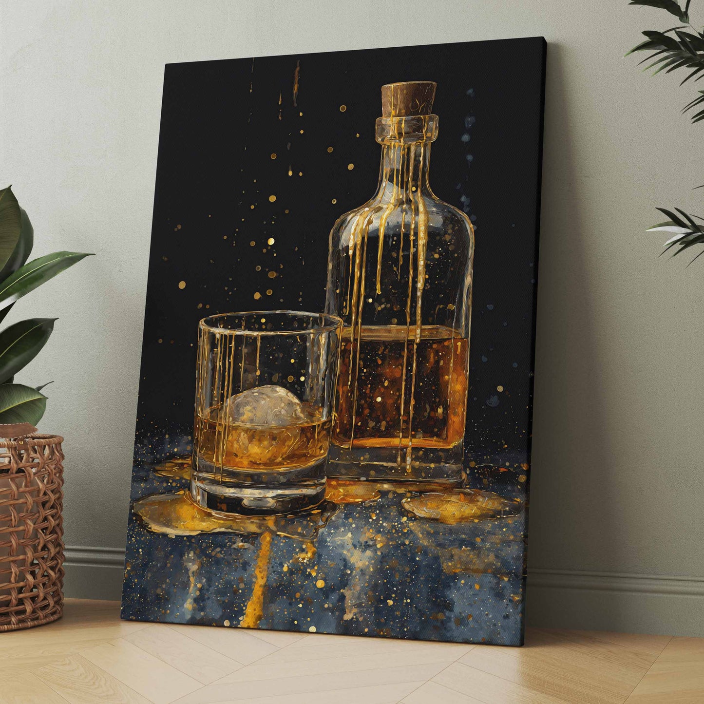 Whisky im Glas - Poster oder Leinwand