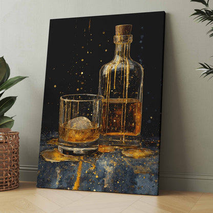 Whisky im Glas - Poster oder Leinwand