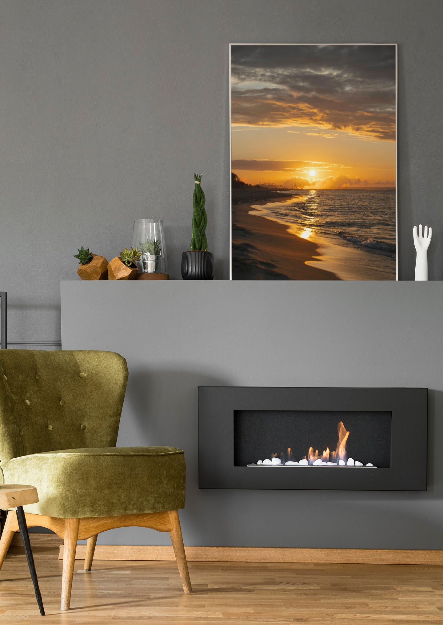 Ostsee im Sonnenuntergang - Poster oder Leinwand
