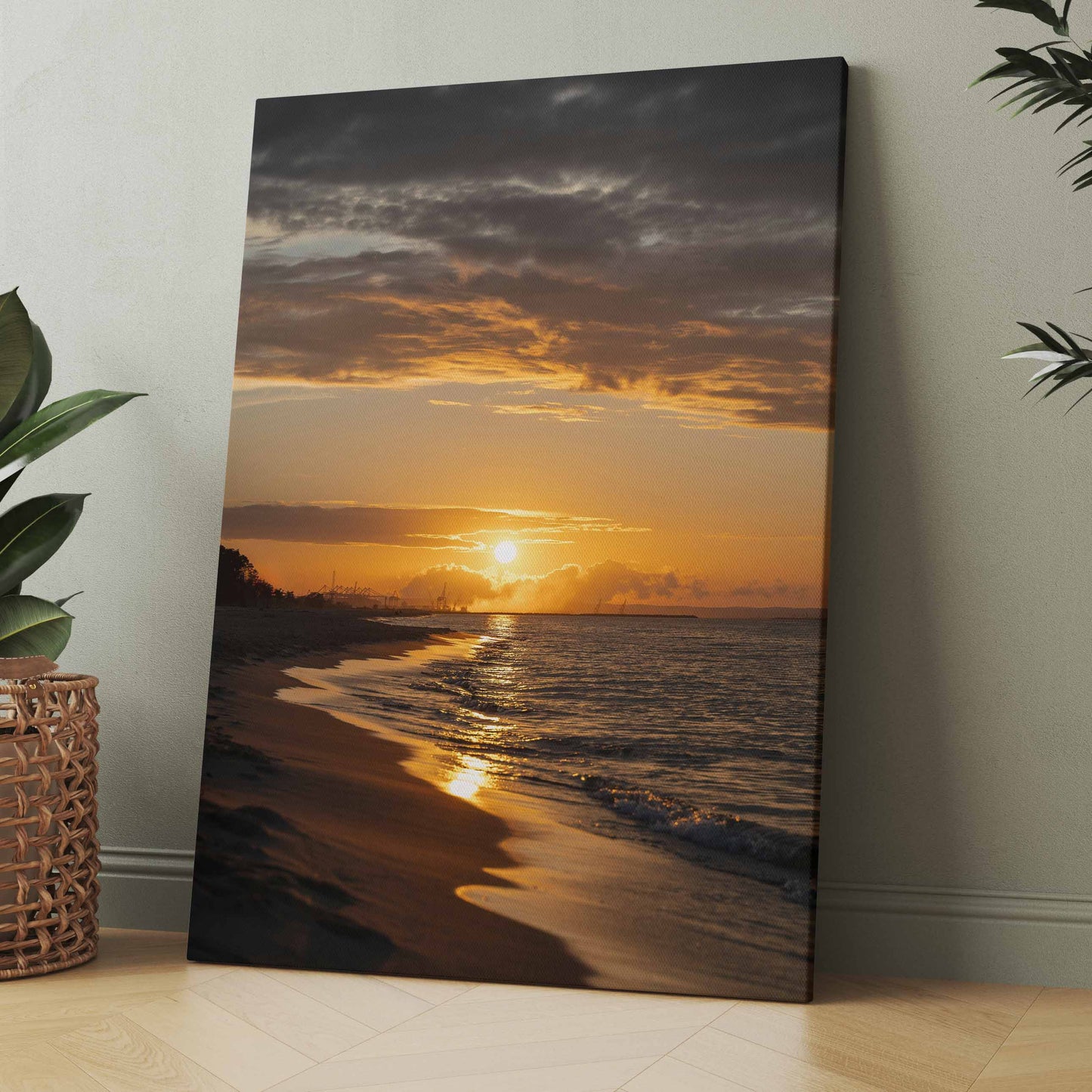 Ostsee im Sonnenuntergang - Poster oder Leinwand