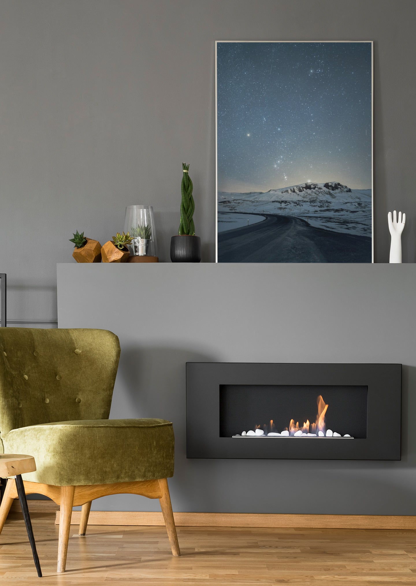 Norwegischer Sternenhimmel - Poster oder Leinwand