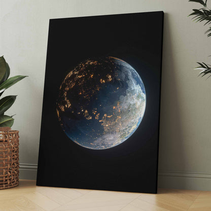 Erde im Weltall - Poster oder Leinwand