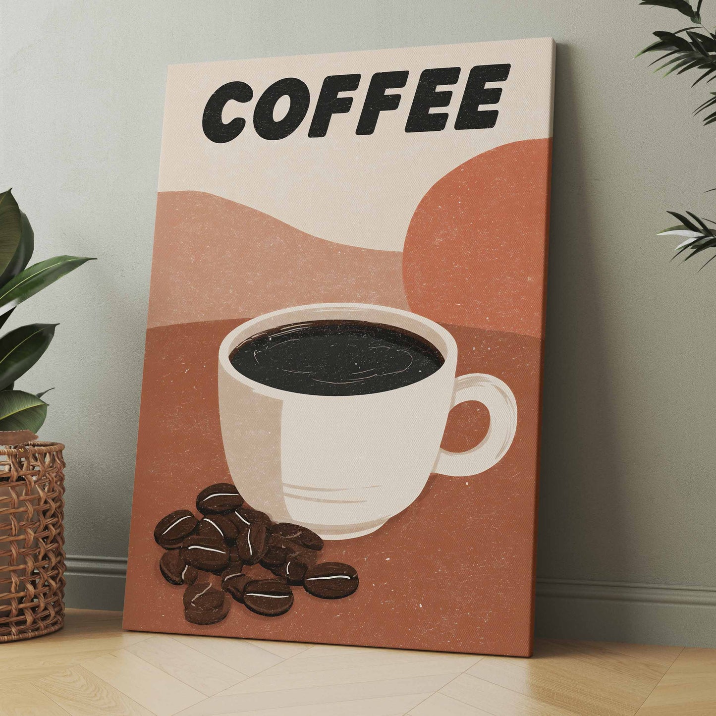 Kaffeetasse Minimalistisch - Poster oder Leinwand