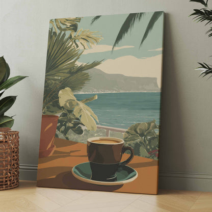 Kaffee in Italien Vintage - Poster oder Leinwand