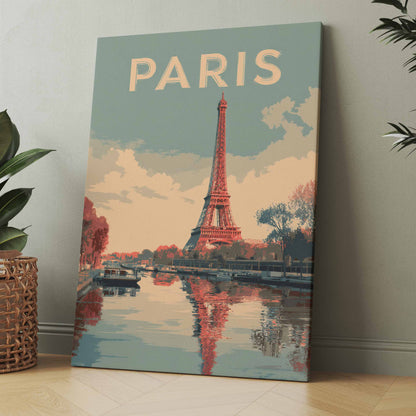 Pariser Eiffelturm Minimalistic - Poster oder Leinwand