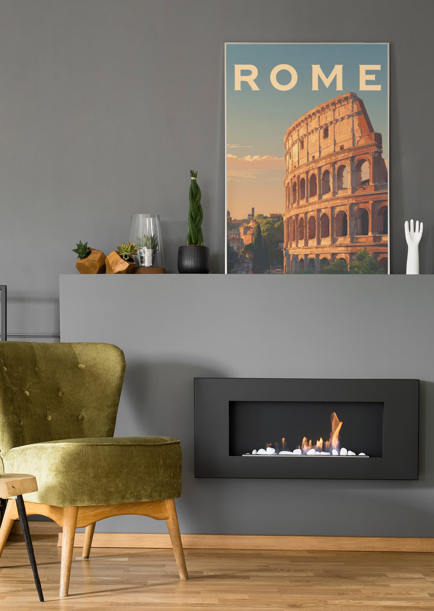 Rom Kollosseum Vintage - Poster oder Leinwand