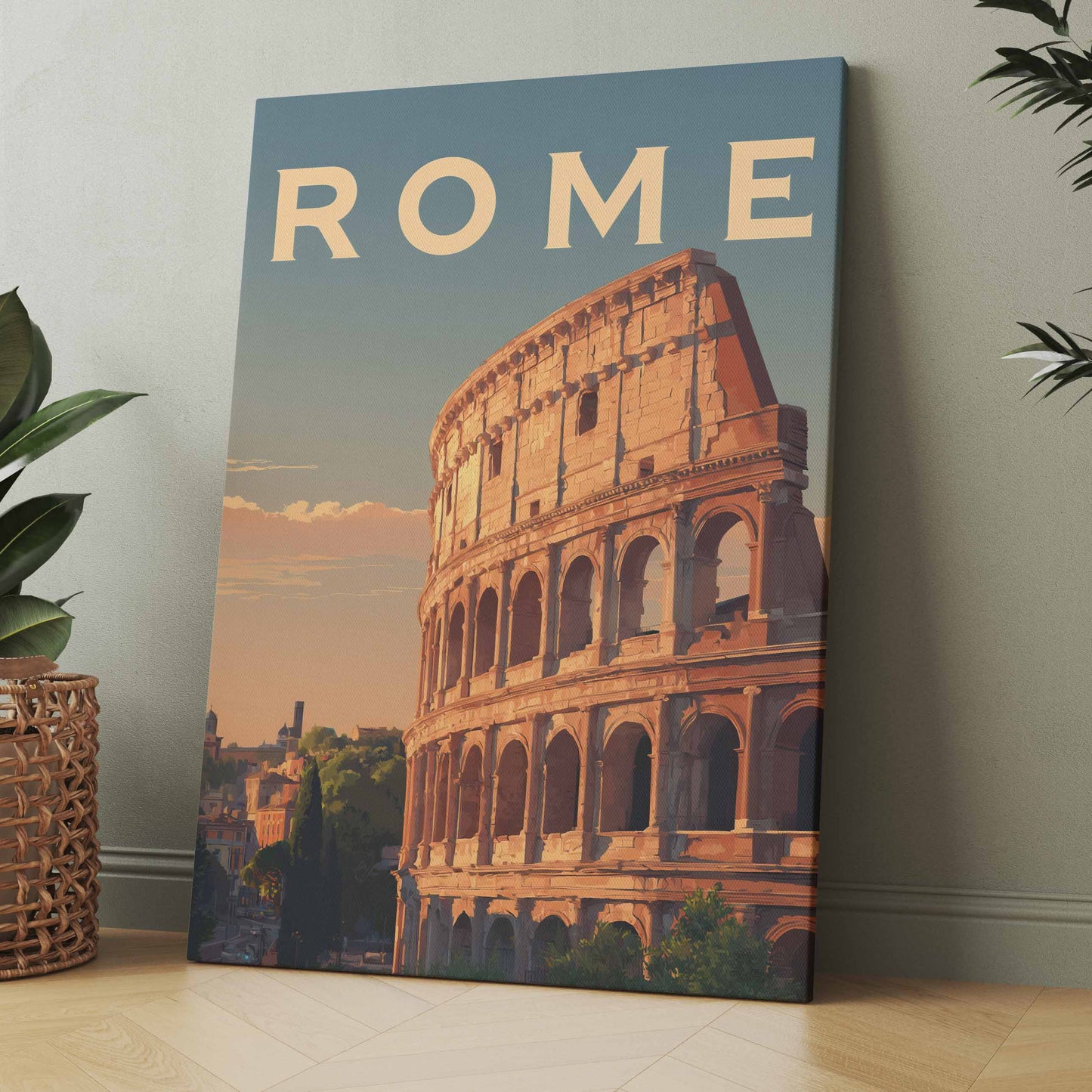Rom Kollosseum Vintage - Poster oder Leinwand