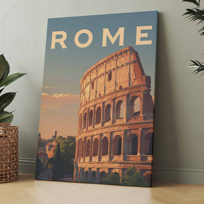 Rom Kollosseum Vintage - Poster oder Leinwand