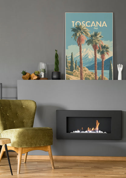 Toscana Italy Vintage - Poster oder Leinwand