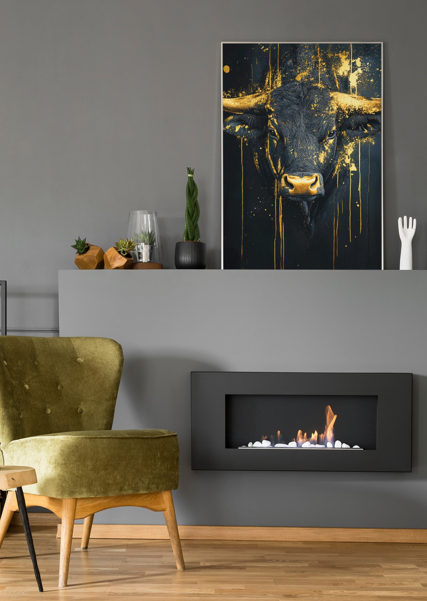 Golden Bull  - Poster oder Leinwand