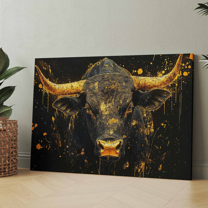 Goldener Stier - Poster oder Leinwand