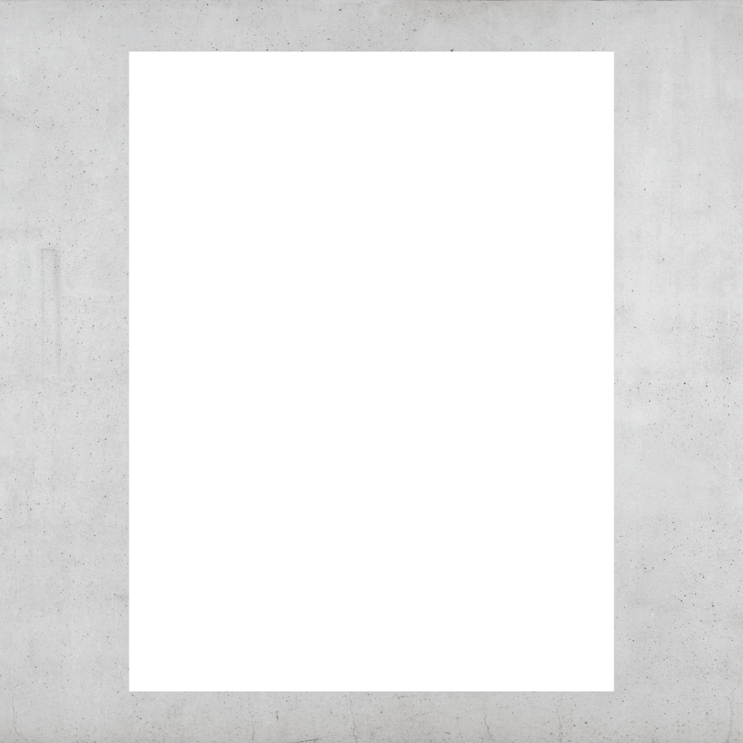 Austauschbild mit weißem Innenfeld, Hochformat